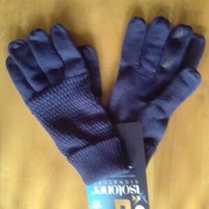 Isotoner Men's Navy Gloves